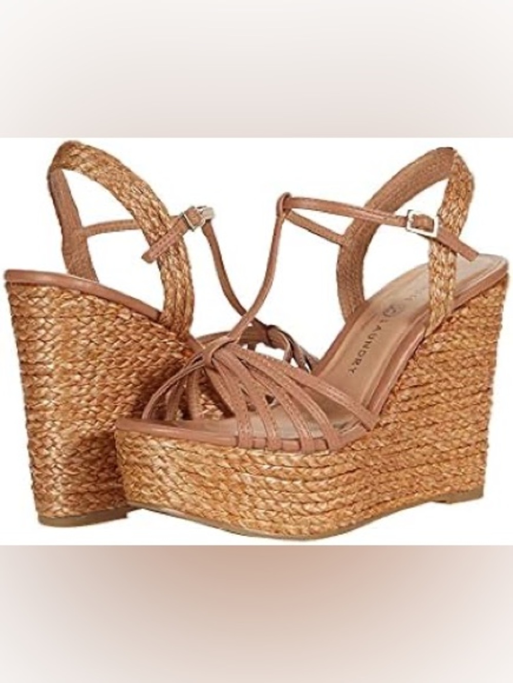 ☀️Chinese Laundry EVIE LOTTO in Sun-kissed nude Platform Wedge Sandals☀️